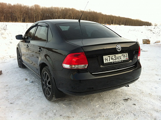 Лип спойлер "RedLine" VW Polo Sedan (2010 - 2020) + УСТАНОВОЧНЫЙ КОМПЛЕКТ