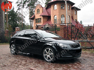 Реснички на фары var№1 узкие Opel Astra H/GTC (2005-2011) + УСТАНОВОЧНЫЙ КОМПЛЕКТ