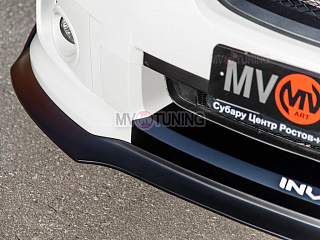 Сплиттер переднего бампера Subaru Impreza III GE and GH facelift and GR front WRX III Generation 2010, 2011, 2012, 2013, 2014