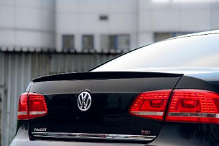 Лип спойлер VW Passat B7 (2010-2015) + УСТАНОВОЧНЫЙ КОМПЛЕКТ