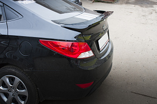 Спойлер высокий Hyundai Solaris (2010 - 2016)