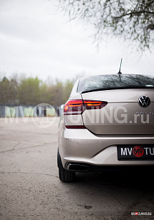 NEW Лип спойлер для VW Polo Liftback 2020 - 2023 + УСТАНОВОЧНЫЙ КОМПЛЕКТ
