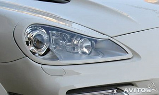 Реснички на фары Porsche Cayenne 957 (2007-2010) + УСТАНОВОЧНЫЙ КОМПЛЕКТ