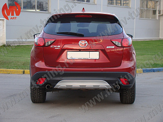 Накладка (диффузор) заднего бампера Mazda CX-5 (2011-2016)