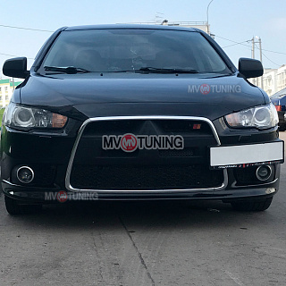 Воздуховоды радиатора в передний бампер Lancer X (2010-2016) ЦЕЛЬНЫЕ 