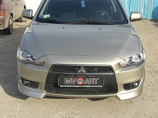 Клыки переднего бампера Mitsubishi Lancer X (2.0 Intense) (2007-2010)
