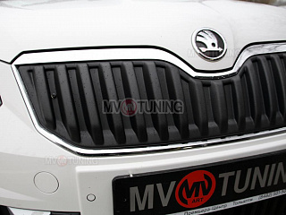 Верхний зимний экран Skoda Yeti Outdoor (2013 - 2018) ТЕКСТУРНЫЙ ПЛАСТИК