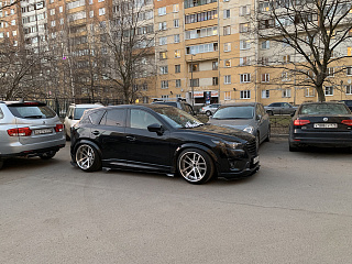 BLACK TEXTURED. Расширители колесных арок для Mazda CX-5 (крашенная в текстуру) (2011-2016)