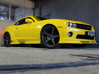 Юбка переднего бампера(цельная) Chevrolet Camaro SS (2009-2012)