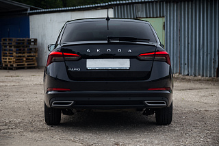 Имитация насадок глушителя ПОД ОКРАСКУ для Skoda Rapid II Gen (2020 - н.в.)