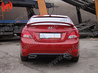 Спойлер высокий Hyundai Solaris (2010 - 2016)