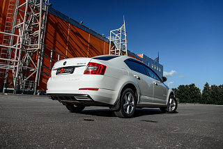 Диффузор заднего бампера Skoda Octavia III A7 (2013 - 2020) под окраску