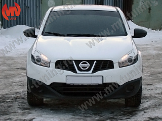 Реснички на фары Nissan Qashqai (2010-2013) + УСТАНОВОЧНЫЙ КОМПЛЕКТ