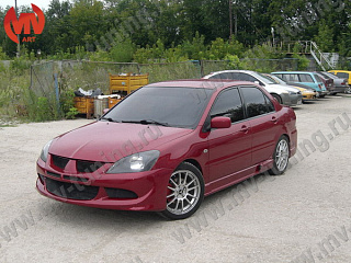 Передний бампер Mitsubishi Lancer 9 IX в стиль EVO (2003-2009)