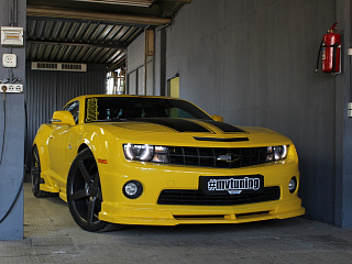 Юбка переднего бампера(цельная) Chevrolet Camaro SS (2009-2012)