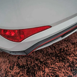 Юбка заднего бампера ZEUS Hyundai Solaris (2014-2016)