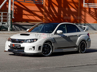 Сплиттер переднего бампера Subaru Impreza III GE and GH facelift and GR front WRX III Generation 2010, 2011, 2012, 2013, 2014