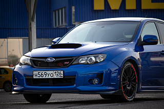 Сплиттер переднего бампера Subaru Impreza III GE and GH facelift and GR front WRX III Generation 2010, 2011, 2012, 2013, 2014