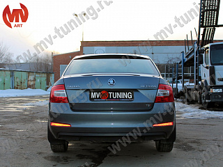 Козырек на  заднее стекло Skoda Octavia III A7 (2013 - 2023) + УСТАНОВОЧНЫЙ КОМПЛЕКТ