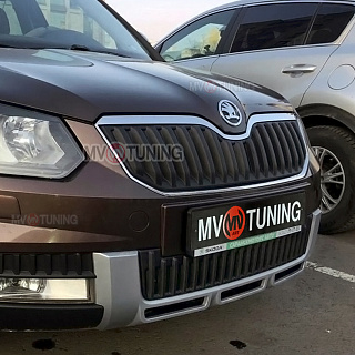 Верхний зимний экран Skoda Yeti Outdoor (2013 - 2018)  ПОД ОКРАСКУ