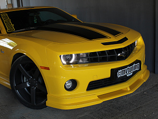 Юбка переднего бампера(цельная) Chevrolet Camaro SS (2009-2012)