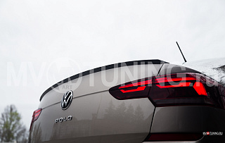 NEW Лип спойлер для VW Polo Liftback 2020 - 2023 + УСТАНОВОЧНЫЙ КОМПЛЕКТ