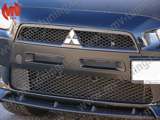Воздуховоды радиатора в передний бампер var №1 Mitsubishi Lancer X (2007-2010)