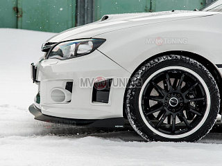 Сплиттер переднего бампера Subaru Impreza III GE and GH facelift and GR front WRX III Generation 2010, 2011, 2012, 2013, 2014