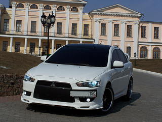 Юбка переднего бампера Zodiak Mitsubishi Lancer X (2007-2010)