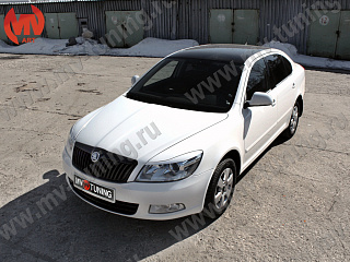 Реснички на фары Skoda Octavia II (2008-2013) + УСТАНОВОЧНЫЙ КОМПЛЕКТ