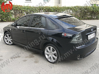 Козырек на стекло (с вырезом под стоп-сигнал) "Concept" Ford Focus 2 Sedan (2004-2011) + УСТАНОВОЧНЫЙ КОМПЛЕКТ