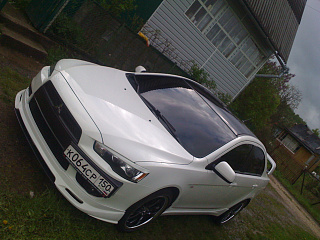 Юбка переднего бампера Zodiak Mitsubishi Lancer X (2007-2010)