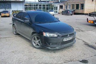 Юбка переднего бампера Zodiak Mitsubishi Lancer X (2007-2010)
