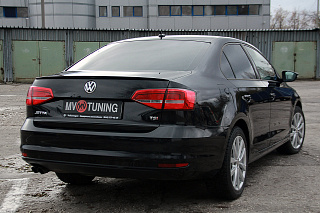Лип спойлер VW Jetta VI (2010 - 2018) + УСТАНОВОЧНЫЙ КОМПЛЕКТ