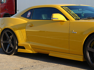 Комплект накладок на пороги(4 шт) Chevrolet Camaro SS, RS (2009-2012)